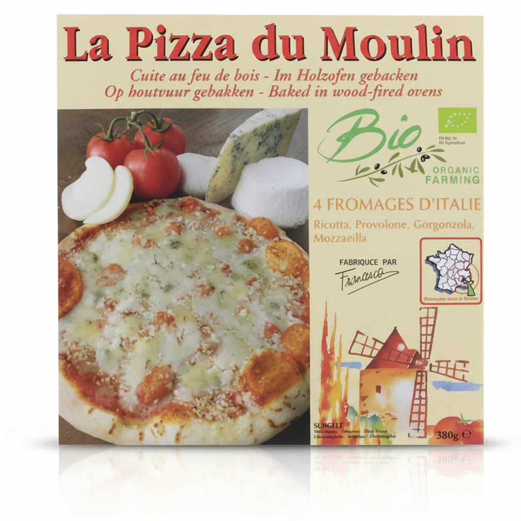 Pizza 4 fromages d’Italie 380g