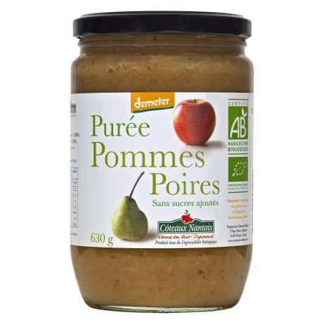 Puree de pomme poire 630g