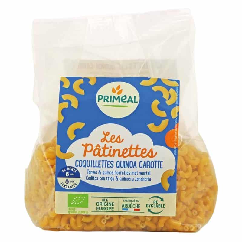 PRIMEAL -- Patinette coquillette quinoa carot 250g