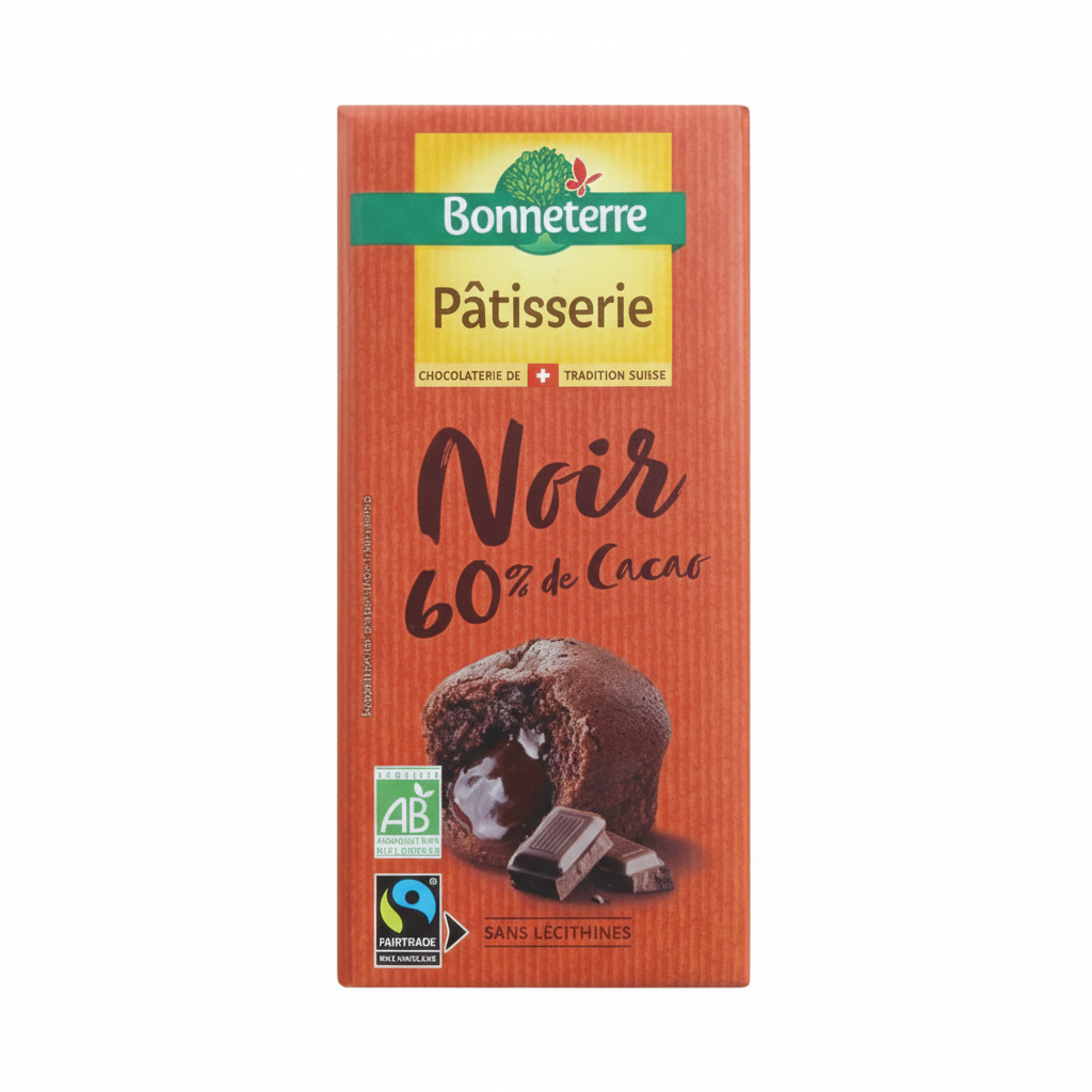 Chocolat noir patisserie 60% cacao
