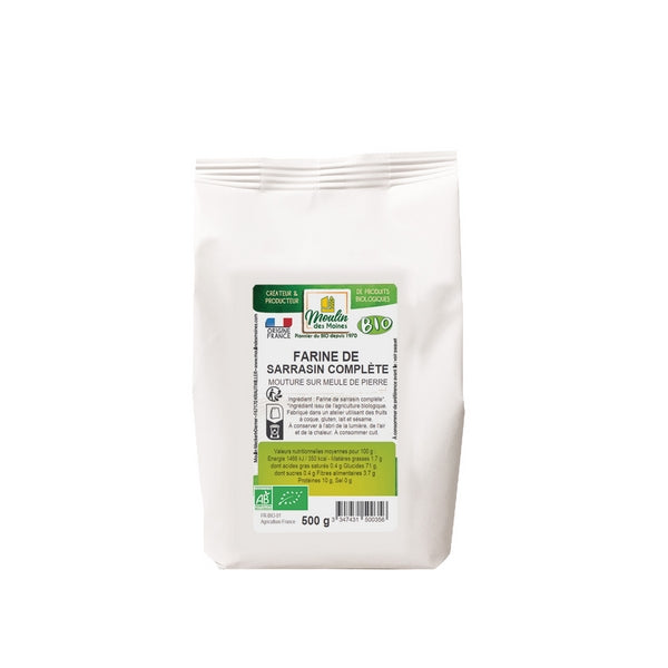 Farine de sarrasin complète meule de pierre bio - 1