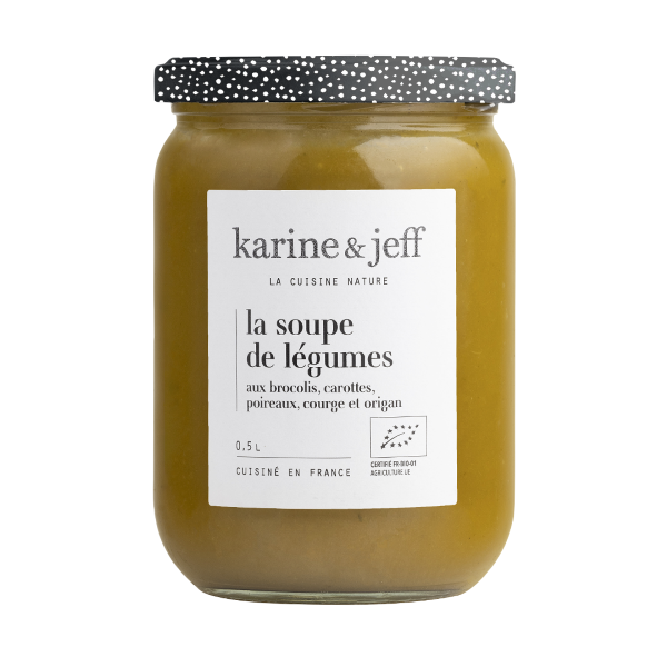 La soupe de légumes aux brocolis carottes poireaux courge et origan - 1
